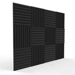 24 pcs Uncompressed Pro-coustix Ultraflex Wedge Acoustic Foam For Recording Studios, Gamers, Youtubers, DJ Booths and Podcasters. These are for improving sound in your studio not for sound proofing.