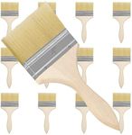 Kurtzy 12 Pack of Paint Brushes - Brush Head 101.6mm (4 inch) & Overall Brush Size 21.5cm (8.46 inches) - Suitable for Messy Jobs That Involve Chip Painting, Silicon, Gesso, Staining, Varnishes, Glues