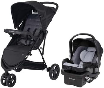 Baby Trend Venture 3-Wheel Stroller Travel System, Dash Black