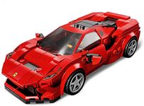 LEGO Speed Champions Ferrari F8 Tributo Toy Racing Car with Driver Minifigure, Race Cars Building Sets 76895