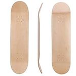 Skateboard Deck, 31x8In Blank Skateboard Deck, Maple Deck for Teens Adults Beginners Girls Boys Kids, Replacement Accessory for Skateboard, Concave Board Design, Eco-Friendly