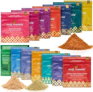 Moji Masala Indian Spice Gift Set – 14 Authentic Masala & Curry Blends – Premium Indian Seasoning Kit for Easy Homemade Indian Cooking – Perfect Spice Variety Gift for Food Lovers & Home Chefs