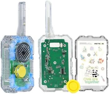 Retevis EZTalk 680 Juguete Educativo, Stem Kit de Ciencias, DIY Walkie Talkie Niños, Juego Creativo, Fomenta la Concentración, Regalo Niños y Niña 6-12 Años (1 Pair)