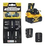 StealthMounts Dewalt XR & Flexvolt Stubby Black Magnetic Bit Holder | Drill Bit Organiser | Perfect Bit Holder for Dewalt Drills and Impacts (3 Pack)