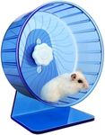 TieLishor Hamster Wheel,Silent Wheel,Super Silent Hamster Exercise Wheels,Silent Hamster Wheel,Adjustable Stand Hamsters Exercise Wheels,Quiet Rat Wheel (Φ 5.5 inch, Blue)