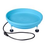 Shaledig Outdoor Bird Bath, Deck Mounted Bird Bath Bowl, Large Capacity Brid Feeder with Stand Suitable for Bird/Squirrel/Deer on Garden/Yard/Patio