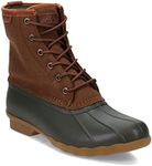 Sperry Men's Saltwater Duck Rain Boot, Brown/Olive, 7