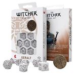 Q-Workshop Witcher Dice Set. Geralt - Q-Workshop White Wolf