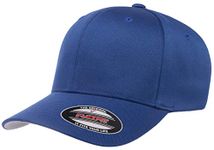 Flexfit Men's Athletic Baseball Fitted Cap, Royal, Small-Medium