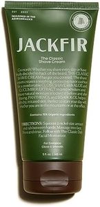 Jackfir The Classic Shave Cream, Smooth Natural Shaving Cream for Men, Hydrating Aloe & Cucumber Extract - Helps Calm Dry Irritated Skin, EWG Verified, Organic Ingredients, For All Skin Types, 5 Fl Oz