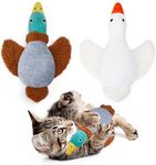 Potaroma Birds Cat Toys, 2 Pack Catnip Toys Soft Durable, Crinkle Sound Kicker Toys for Interactive Indoor Kitten Exercise 6.5 Inches for All Breeds