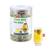 45 Yerba Mate Tea Bag, 3g/bag, Unsmoked Yerba Mate Loose Leaf Tea Packets, from Argentina - Unsweetened Yerba Mate