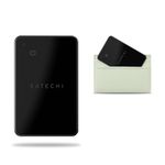 SATECHI FindAll Wallet Card with Find My, Wallet Tracker Card with Left Behind Notification, Sound Alert and Wireless Charging, Works with iPhone, iPad, Mac – Black