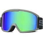 SPOSUNE Ski/Motorcycle ATV Goggles with Anti-fog Dual Lens - Off Road Racing Dirt Bike Goggles, Snow Goggles Men Women