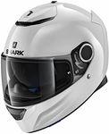 SHARK SPARTAN BLANK Motorcycle Helmet, White, Size L