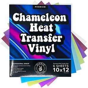 Mermaid Vinyl HTV Chameleon HTV Heat Transfer Vinyl Bundle 6 Colors HTV Vinyl Iron on Vinyl Sheets Without Roll Holographic Blue Ombre Teal Purple for Shirts and Crafts