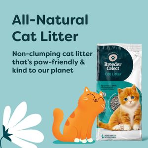 Breeder Celect Cat Litter 30L – Recycled Paper, Low Dust