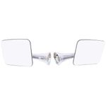 United Pacific 110748 Stainless Steel Exterior Mirror Set for 1970-72 Chevy/GMC Truck, Polished Mirror Head - Set of 2 (Flat Mirrors for L/H & R/H)