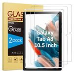 SPARIN 2 Pack Screen Protector for Samsung Galaxy Tab A8 10.5 inch, Installation Alignment Frame Included, Tempered Glass Screen Protector for Galaxy Tab A8