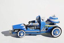 Jesters Collectable Wind up tin toy Robot Racer mechanical clockwork retro tin toy replica