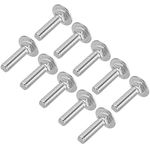 uxcell Carriage Bolts, Neck Carriage Bolt, Round Head, Square Neck, 304 Stainless Steel M6x25mm 20pcs