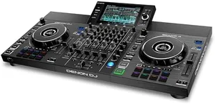 Denon DJ SC LIVE 4 Standalone DJ Controller with Stem Separation on 4-Decks, Wi-Fi Streaming, Build-in Speakers, Serato DJ and Virtual DJ Compatible