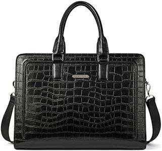 BOSTANTEN Women Genuine Leather Briefcase Tote Business Vintage Handbag 15.6" Laptop Shoulder Bag