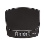 Taylor Precision Products Waterproof Digital Kitchen Scale, 11 Pounds, Black