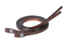 Weaver Leather Basin Cowboy Split Reins Brown, 5/8 x 8'