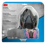 3M Half Facepiece Reusable Respirator All-in-One Kit, Mold and Lead Paint Removal, M (1 Mask, 1-pair Filters)