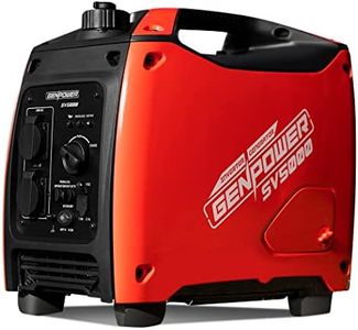 Genpower Inverter Generator Petrol Rated Portable 2600 Watts Peak 2000 Watts for Camping Building, 4WD Trips with 3-Yr Warranty, SV5000