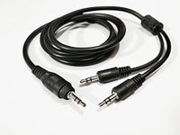 3.5mm Stereo Audio Male To Male 1 in 2 Out Y Splitter Cable 1.5 Meters (5 Feet).(Black)