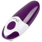 Electric Can Opener, Bangrui Safety One Touch Switch Cordless Automatic Can Opener, Electric Can Openers for Kitchen、Arthritis and Seniors, Best Kitchen Gadget for Almost All Size Can (Purple)