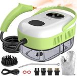 2500W Portable Handheld Steam Cleaner, Large Capacity 10s Fast Heating Steamer for Cleaning with 9 Pieces Accessories, Heavy Duty Plug-and-Play Steam Cleaner for Home|Car|Kitchen|Grout|Tile|More