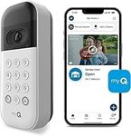 My Q Smart Garage Video Keypad with Camera, WiFi, and Smartphone Control. A Smart Garage keypad for Your Smart Home. Works with Chamberlain, LiftMaster, and Craftsman Openers