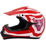 Zorax Red M (51-52cm) KIDS MOTOCROSS HELMET Children Quad Dirt Bike Crash Motorbike ATV Helmet