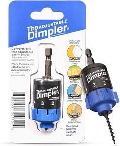 Adjustable Dimpler, Drywall Bit, Converts any Electric Drill or Impact Drill into a Drywall, Deck, Plywood Screw Gun, holds the screw with a Powerful Magnet.