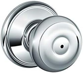 Schlage F40-GEO Georgian Privacy Door Knob Set, Polished Chrome