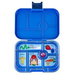 yumbox Original Leakproof Kids Bento Lunch Box, 5 Compartments + Dip Well, Easy-Open Latch, Portion Control, Removable Illustrated Tray, Ages 3-7 (Surf Blue (Funny Monsters Tray))