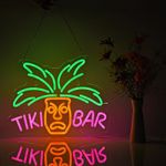 Tiki Bar Neon Light Sign Acrylic Dimmable LED Neon Sign 16"x13" Beer Bar Pub Club Restaurant Wall Deocr Artwork Gift Signs