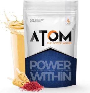 AS-IT-IS Nutrition ATOM PWR Whey Protein with Enzymes, 24g Protein, 11g EAA, Lean Muscle Gains & Rapid Recovery, Easy Digest, 1Kg Kesar Kulfi