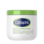 Cetaphil Moisturizing Cream With Sweet Almond Oil And Glycerin - 48hr Hydration - For Dry To Very Dry And Sensitive Skin - Fragrance Free, Paraben Free - Dermatologist Recommened, 453g
