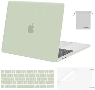 MOSISO Compatible with MacBook Pro 13 inch Case M2 2024, 2023, 2022-2016 A2338 M1 A2251 A2289 A2159 A1989 A1708 A1706, Plastic Hard Shell&Keyboard Cover&Screen Protector&Storage Bag, Sage Green