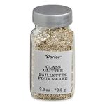 Darice 30029674 Glitter: 2.8 Oz, Vintage Gold Glass