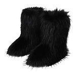Gegefur Women's Faux fur Boot Furry