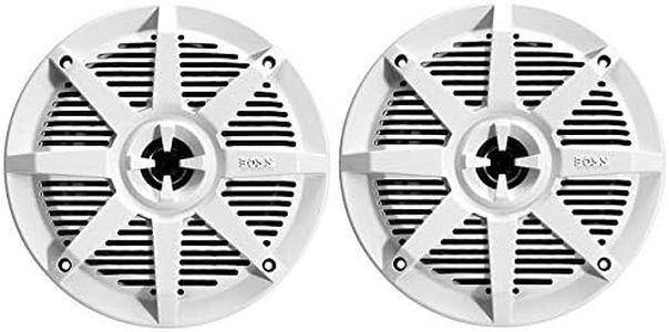 BOSS Audio Systems MR52W 150 Watt Per Pair, 5.25 Inch, Full Range, 2 Way Weatherproof Marine Speakers Sold in Pairs