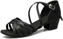 TUOTOM Girls Latin Dance Shoes Tan 
