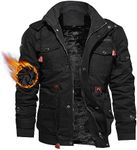 TACVASEN Jackets Men Winter Army Mi