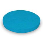 SheetWorld 100% Cotton Percale Round Crib Sheet, Turquoise Woven, 42 x 42, Made in USA