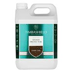 Timbashield - Solvent Based Wood Protector - Dark Oak - 5L - Wood Stain & Waterproof Protection - Protection from Dry-Film Fungal Growth - Treatment for Sheds, Fences & General Garden Furniture